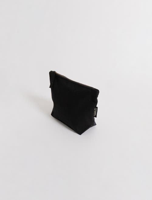 Shop Terra Thread Organic Cotton Makeup Bag In Black