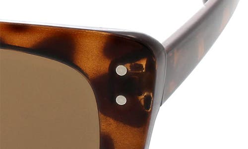 Bcbg Retro 52mm Rectangle Sunglasses In Crystal Tort