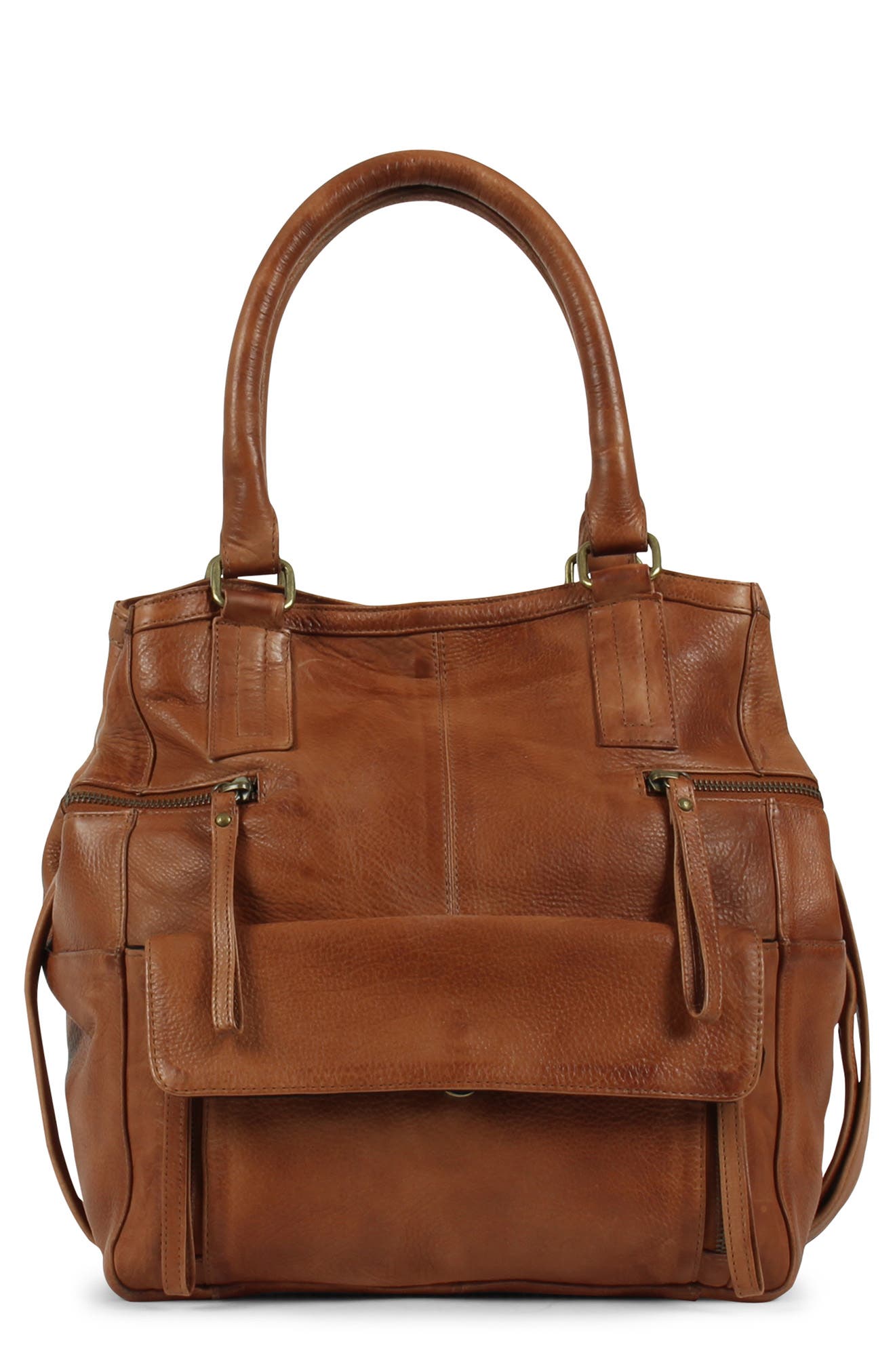 Day & Mood Hannah Leather Satchel In Cognac