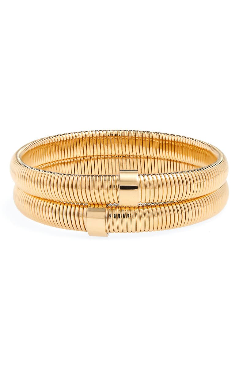 ELLIE VAIL Wren Set of 2 Bracelets, Main, color, GOLD