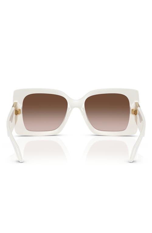 Shop Versace 54mm Irregular Sunglasses In White