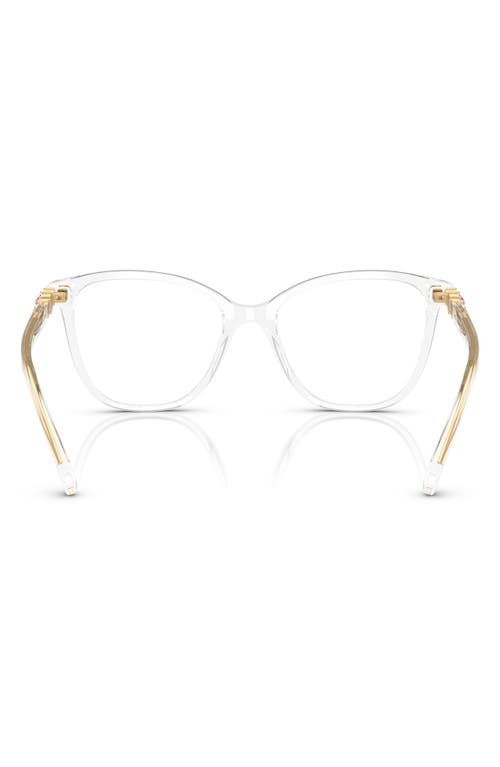 Swarovski 52mm Square Optical Glasses In Crystal