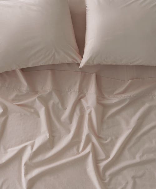 Shop Pact Organic Cool-air Percale Fitted Sheet In Oat