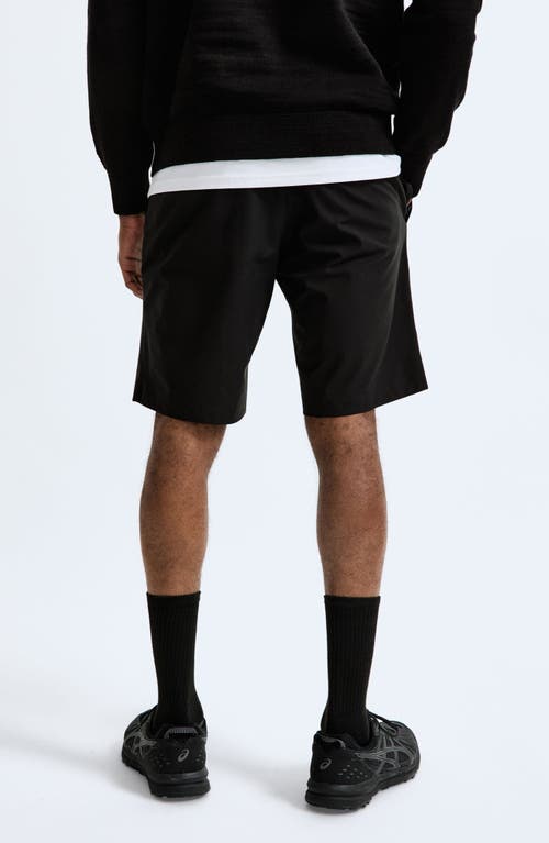 Shop Reigning Champ Stretch Warp Knit Coach's Shorts In Black