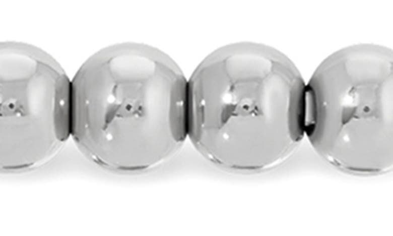 Shop Eye Candy Los Angeles Daniella Set Of 5 Beaded Bracelets In Silver