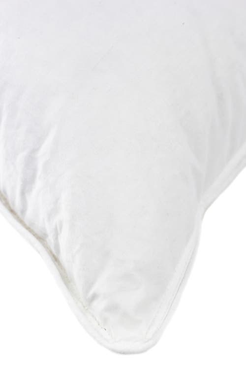 Melange Home 650 Fill Power Down 300 Thread Count Pillow In White