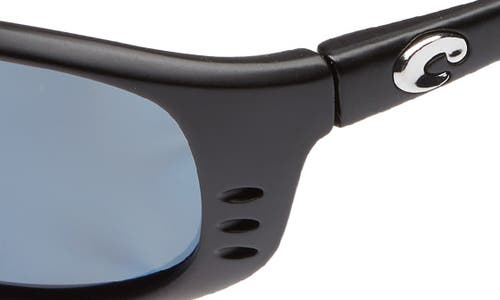 Shop Costa Del Mar Brine Polarized 60mm Sunglasses In Matte Black/grey