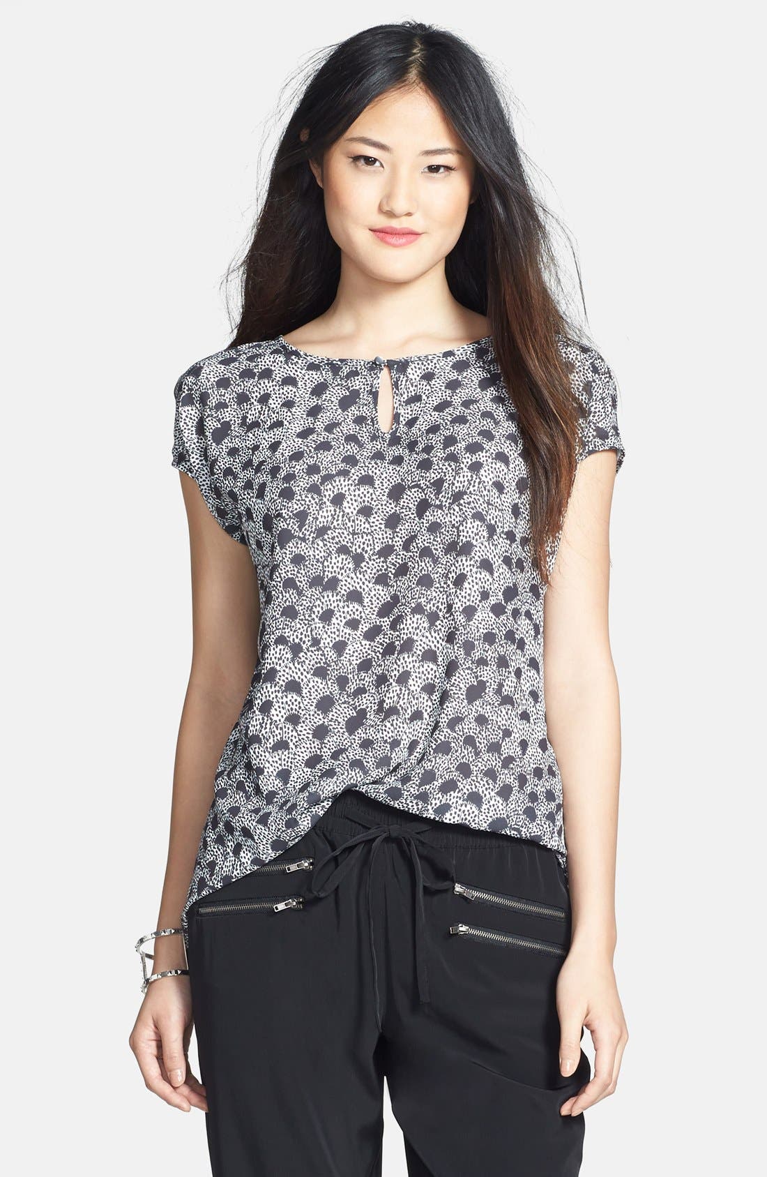 Halogen® Keyhole Neck Tunic Top (Regular & Petite) Nordstrom