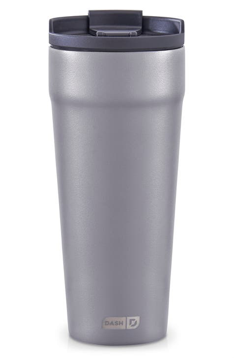 Dash 2-in-1 Spill-Proof Insulated Tumbler 20oz Grey New