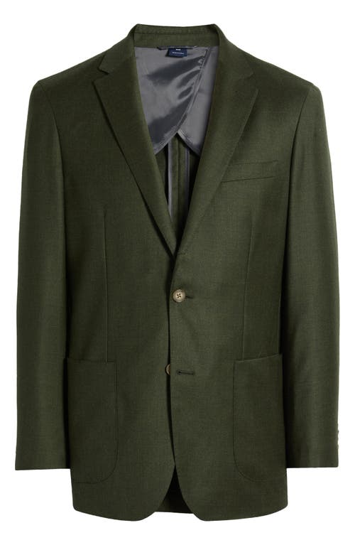 Mizzen + Main Mizzen+main Lavelle Wool Blazer In Dark Olive Heather