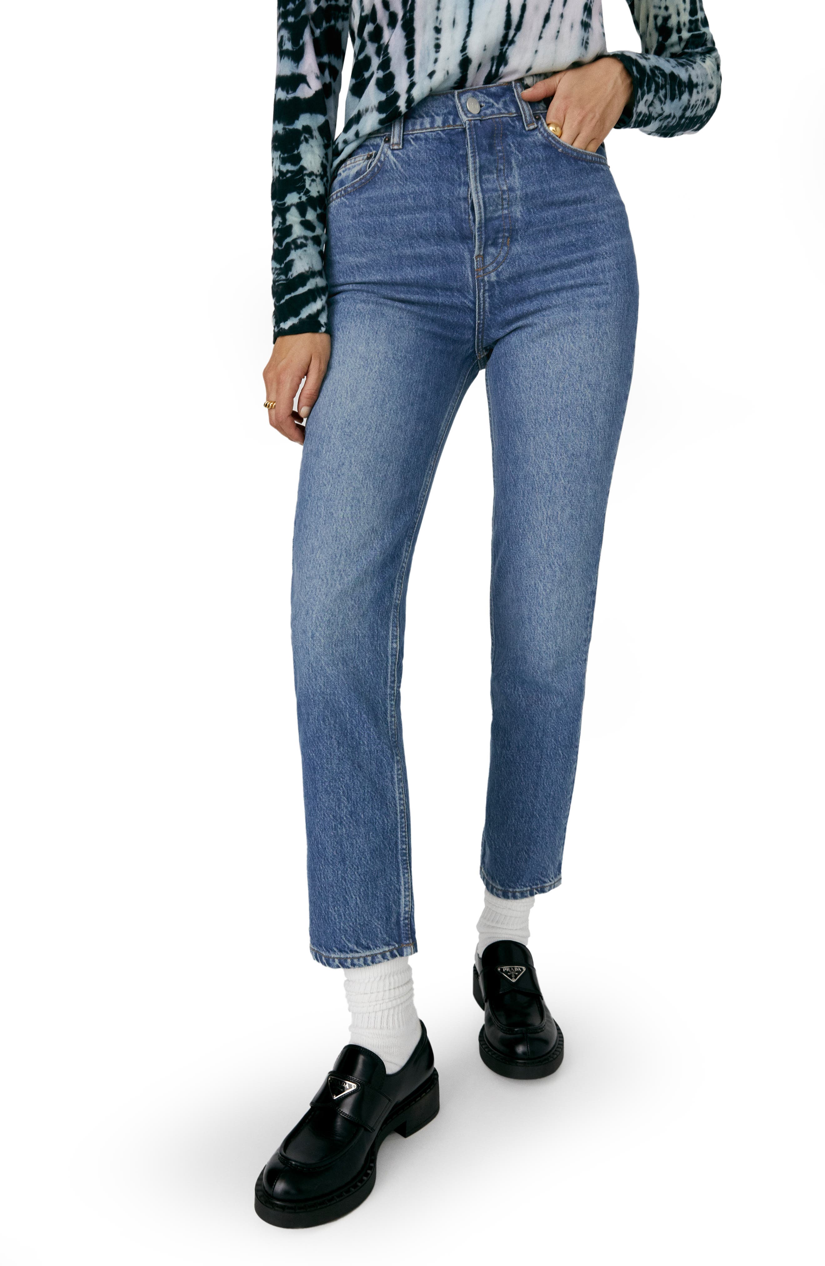 Reformation Cynthia High Waist Relaxed Jeans in Colorado at Nordstrom, Size 25