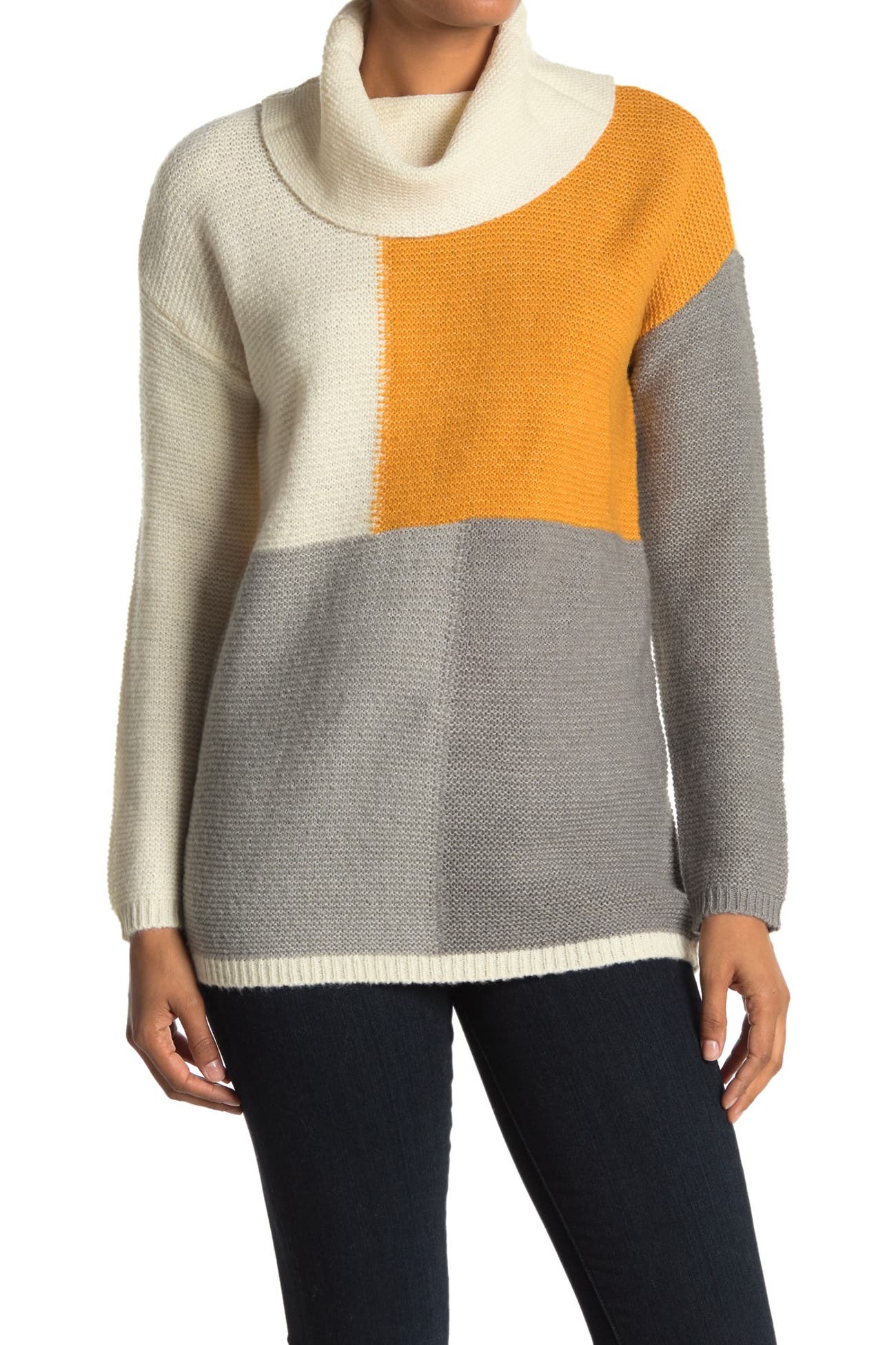 Cyrus | Colorblock Cowl Neck Sweater | Nordstrom Rack