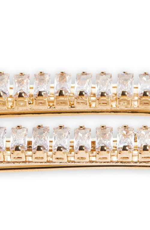 Shop Tasha 2-pack Cubic Zirconia Barrettes In Gold