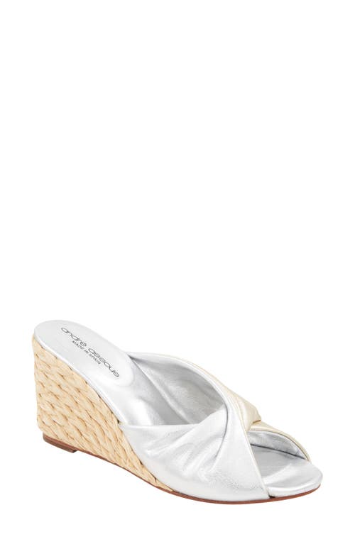 André Assous Merida Wedge Sandal Metallic at Nordstrom,