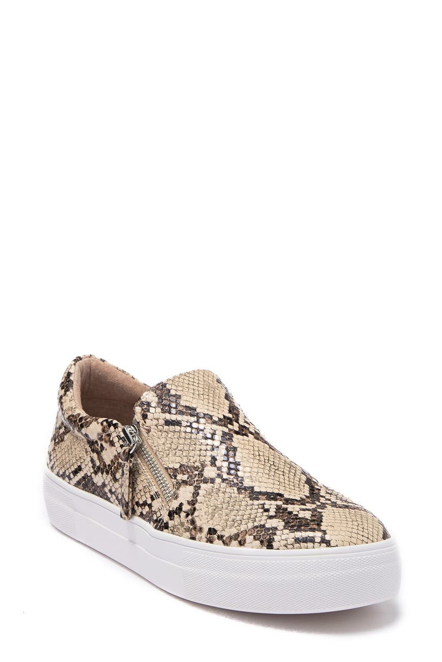 steve madden glaammar zip platform sneaker