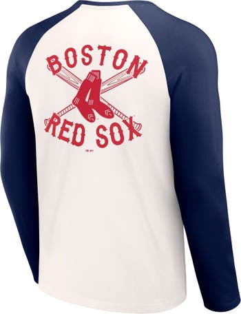 Darius Rucker Collection by Fanatics Men's Darius Rucker Collection by  Fanatics White/Navy Boston Red Sox Team Color Raglan T-Shirt