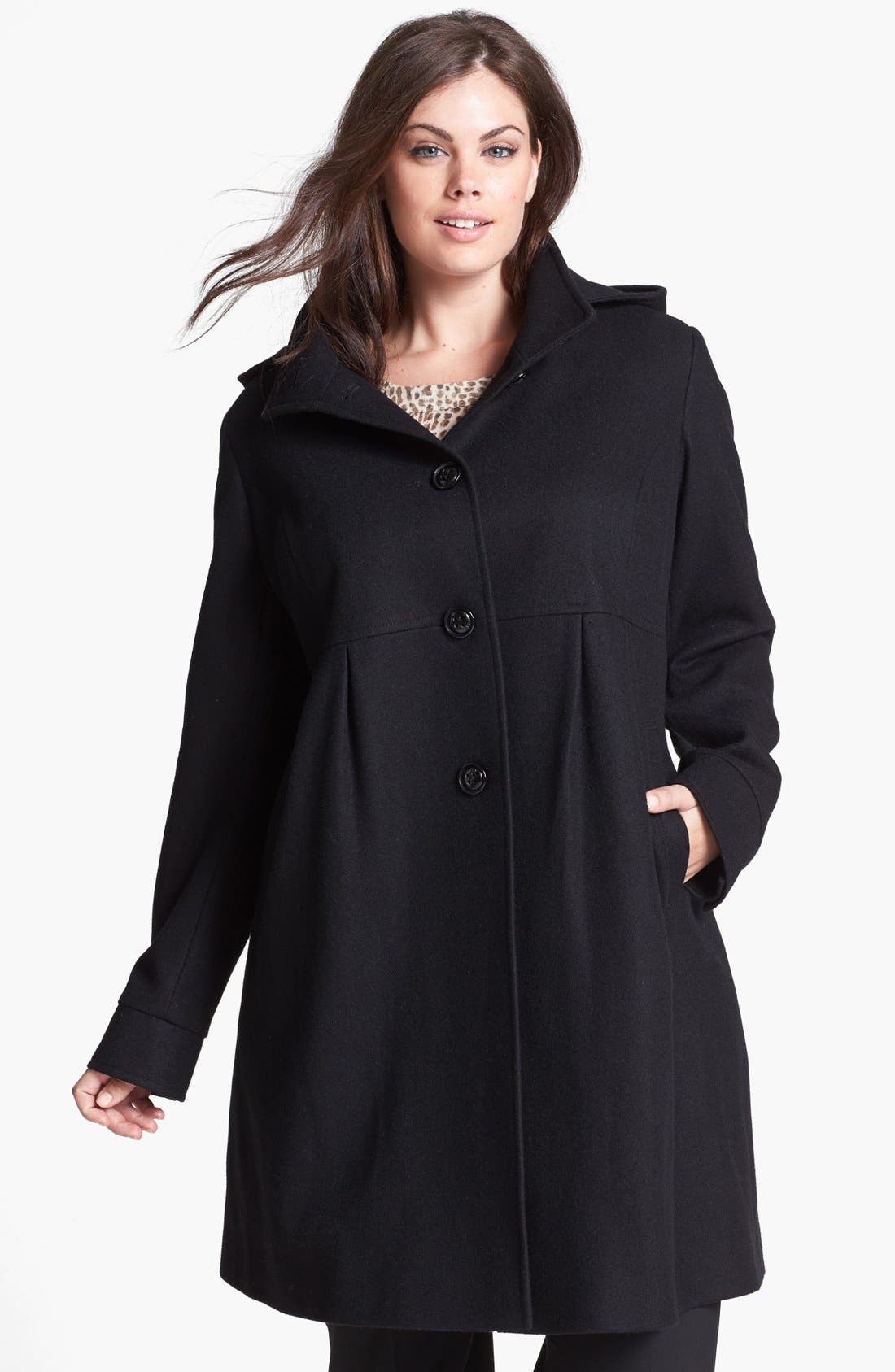 dkny women's coats plus size