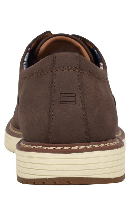 Tommy Hilfiger Men's Hiday Casualized Hybrid Oxfords In Dark Brown