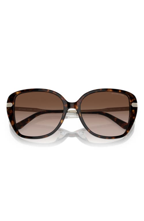 Michael Kors 54mm Gradient Square Sunglasses In Dk Tort