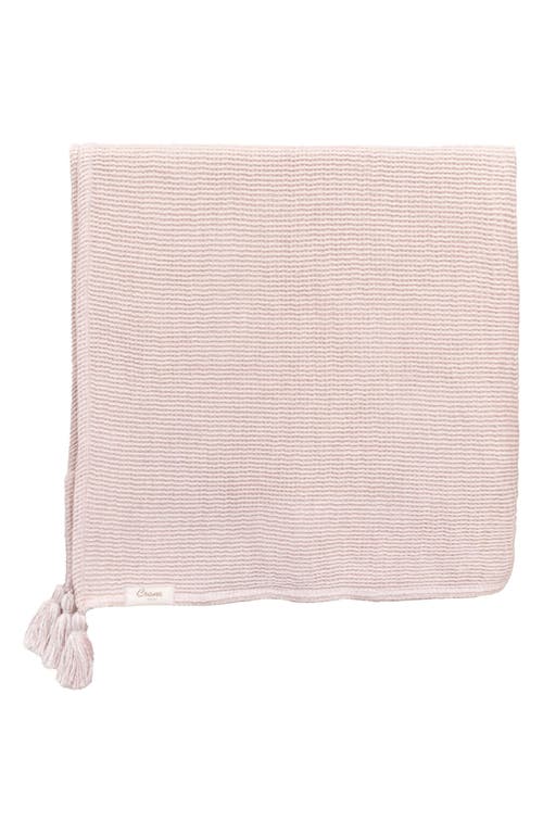 CRANE BABY Luxe Cotton Baby Blanket in Dusty Rose 