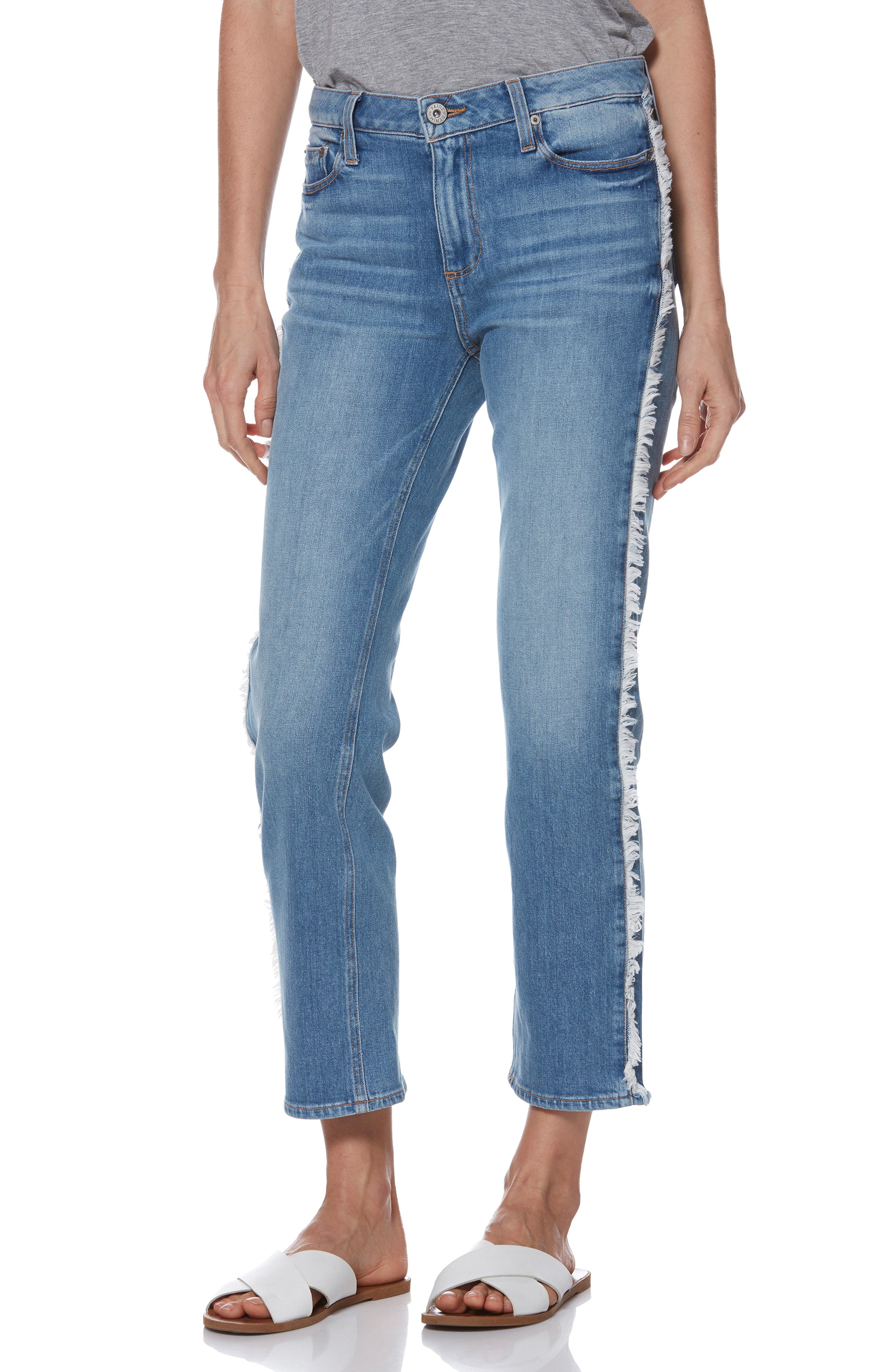 jeans with frayed sides