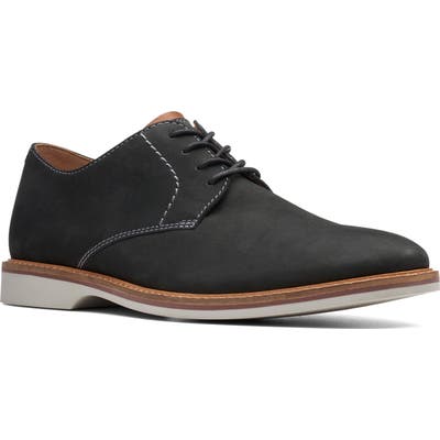 Clarks Atticus Plain Toe Derby, Black