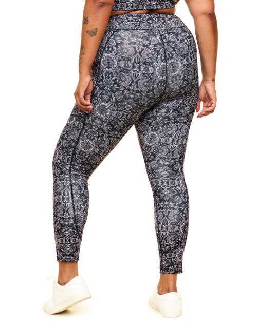 Shop Adore Me Lotus Lotus Leggings In Geo Black