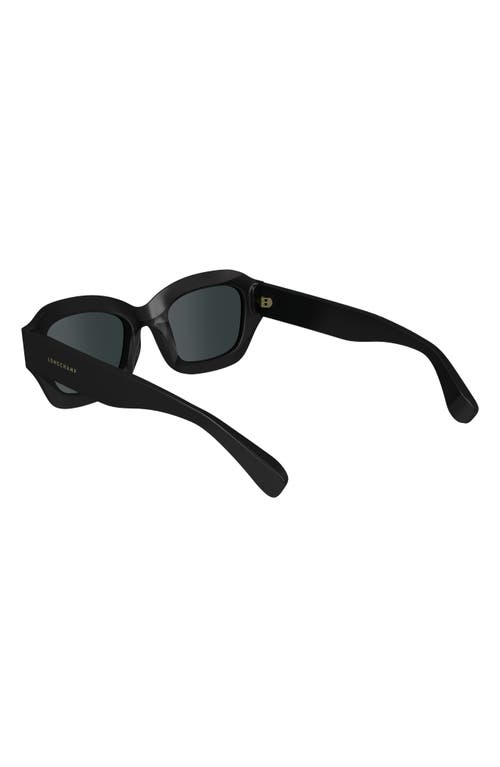Longchamp Heritage 50mm Cat Eye Sunglasses In Black