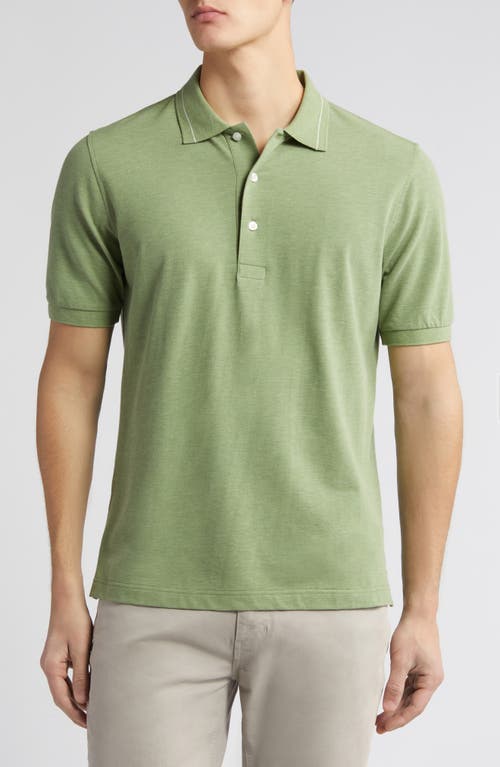 Scott Barber Cotton & Silk Polo Sage at Nordstrom,