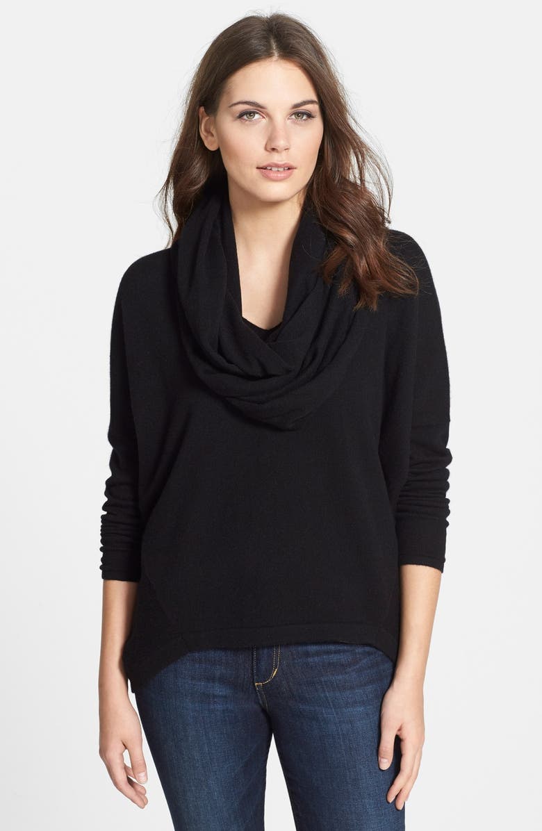 Nordstrom Collection Rib Knit Back Cashmere Cowl Neck Pullover | Nordstrom