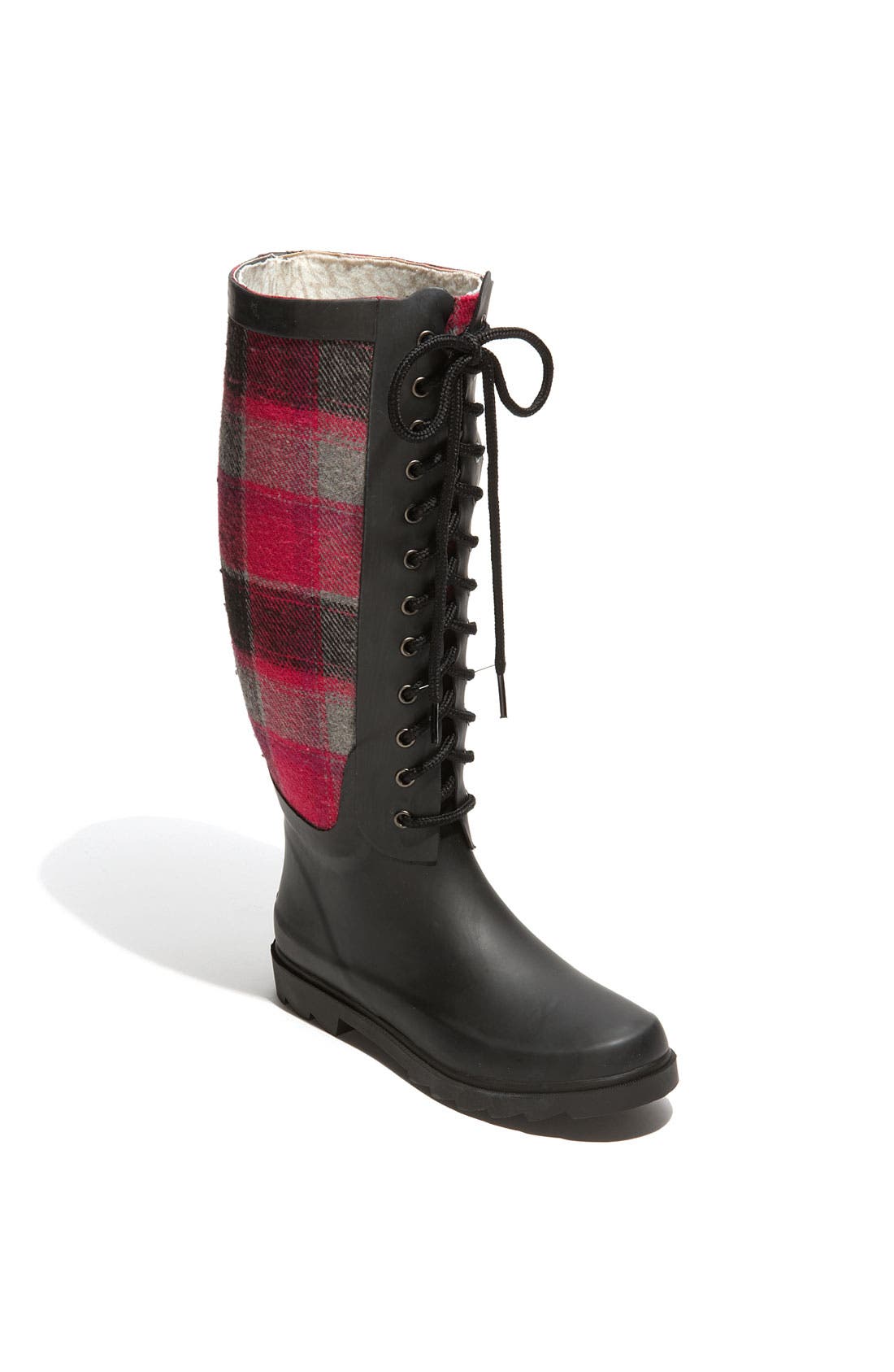 Chooka 'Berry Wool Plaid' Rain Boot Nordstrom