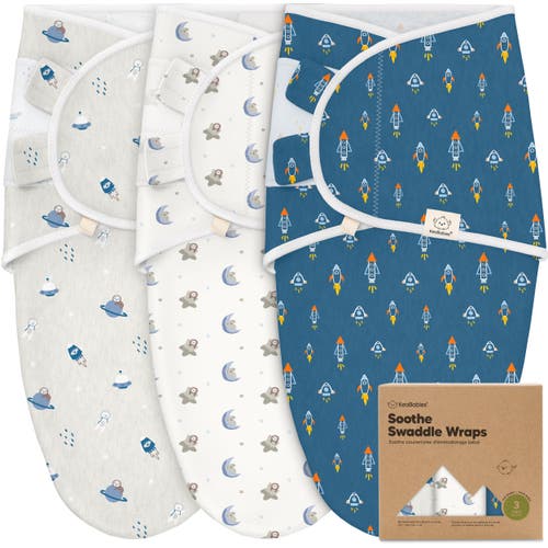Keababies 3-pack Soothe Swaddle Wraps In Cosmo