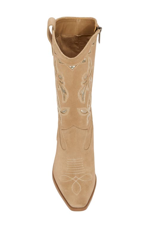 Shop Vince Camuto Alisah Square Toe Western Boot In Tortilla