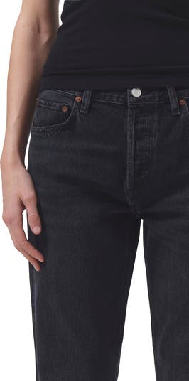 Parker High Waist Crop Straight Leg Jeans