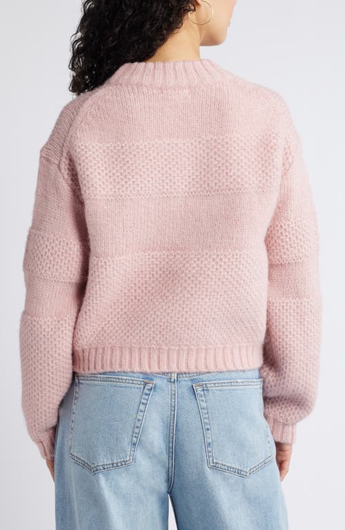 Shop Bp. Textured Relaxed Sweater In Pink Coral