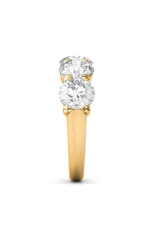 Hautecarat 5-stone Lab Created Diamond Anniversary Ring In Yellow Gold