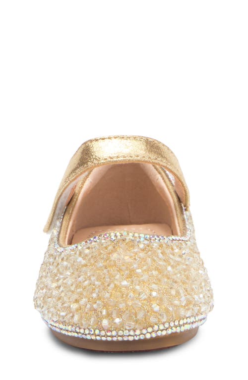 Doe A Dear Kids' Mary Jane Flat In Light Gold