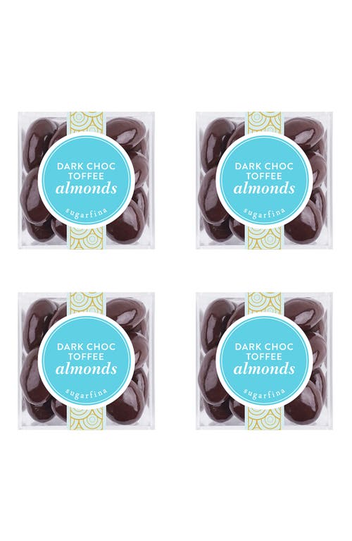 sugarfina Set of 4 Dark Chocolate Toffee Almonds Candy Cubes at Nordstrom