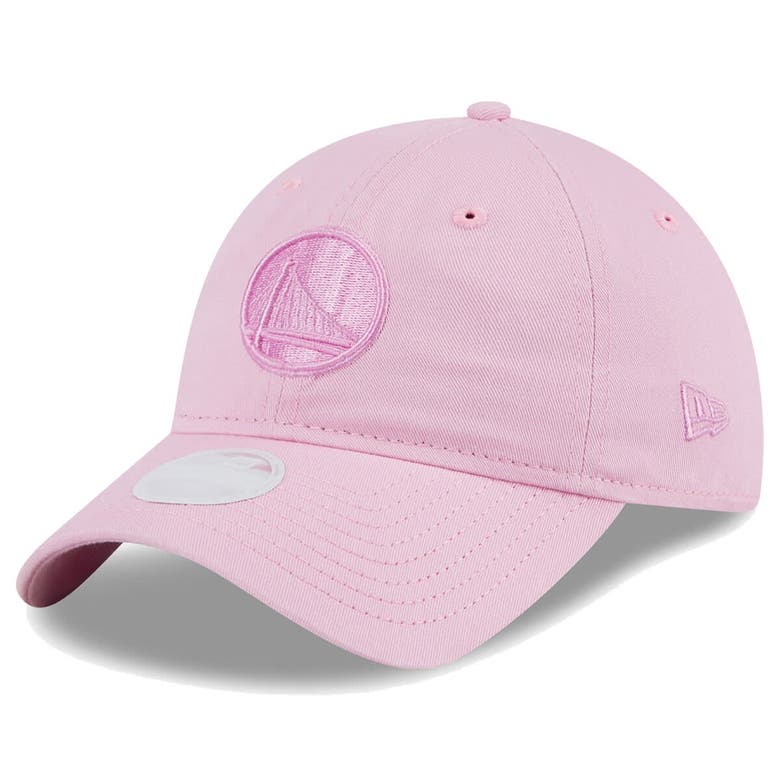 Shop New Era Pink Golden State Warriors Colorpack Tonal 9twenty Adjustable Hat