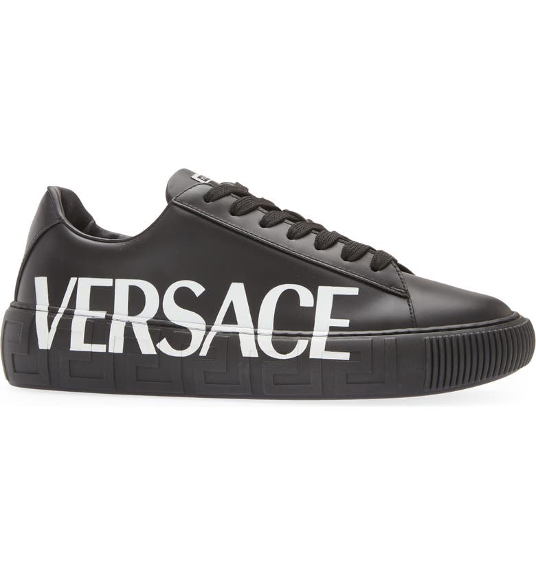 Versace Greca Logo Low Top Sneaker (Men) | Nordstrom