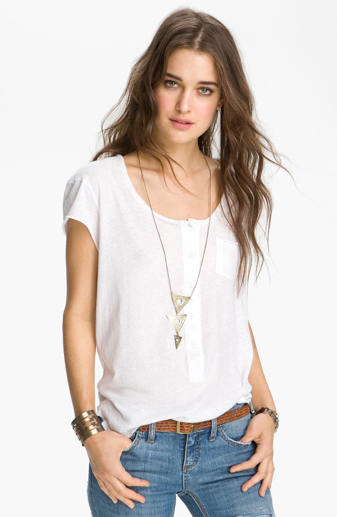 Free People 'Ex Boyfriend' Henley Tee Nordstrom