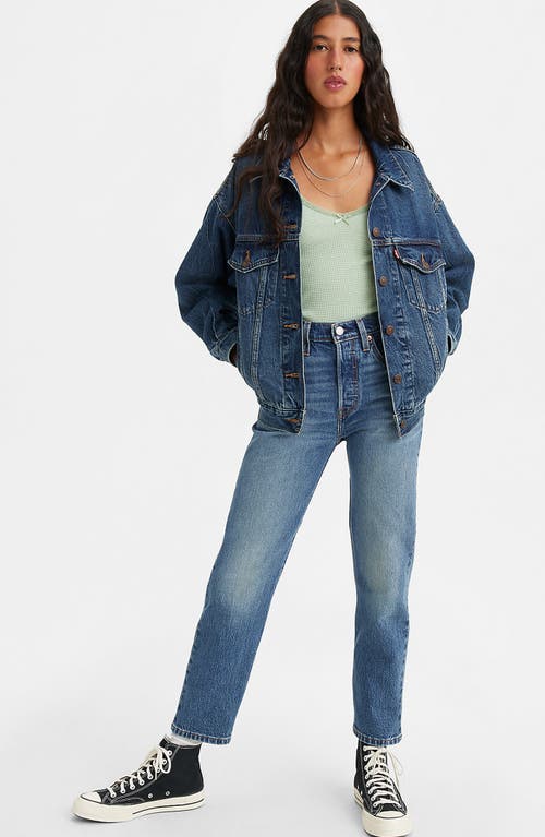 Shop Levi's 501® Original Crop Straight Leg Jeans In Stand Off