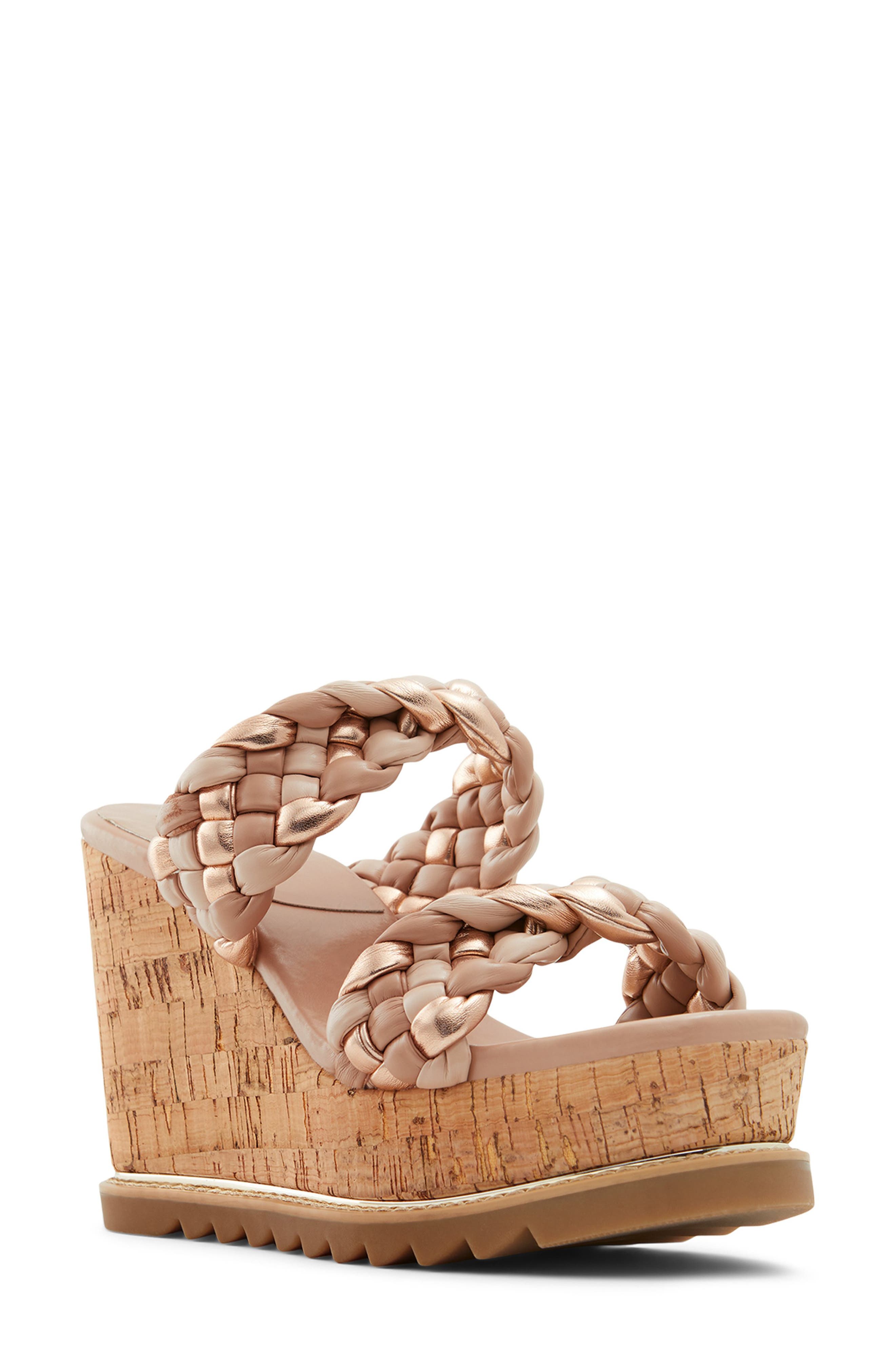 aldo womens wedge sandals