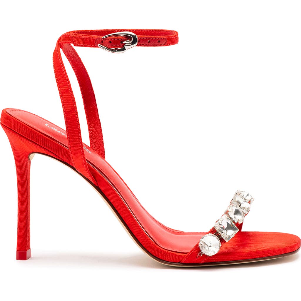Larroude Calypso Sandal In Red