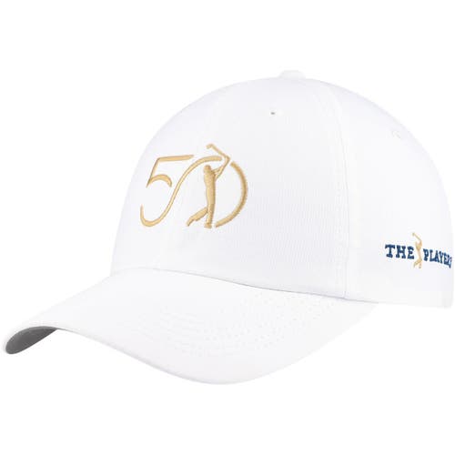 Men's Imperial White THE PLAYERS 50th Anniversary The Original Performance Adjustable Hat