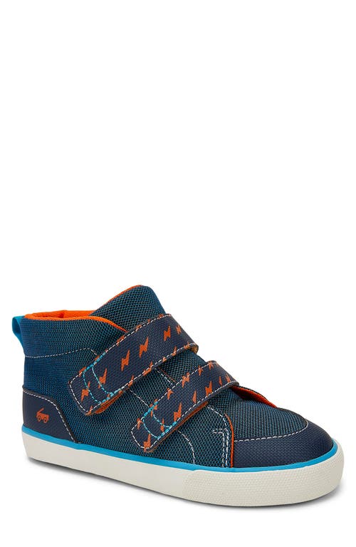 See Kai Run Kids' Dean Adapt High Top Sneaker in Blue at Nordstrom, Size 11 M