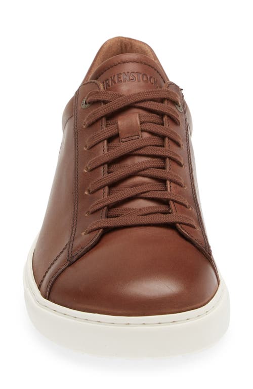 Shop Birkenstock Bend Low Top Sneaker In Cognac Leather
