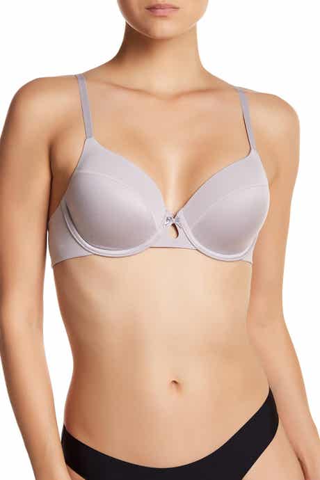 Natori Orchid/Wine Feathers Underwired Contour Plunge Bra Women's Size 36G  63705 for sale online
