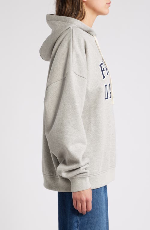 Favorite Daughter The Collegiate Graphic Hoodie In Heather Grey