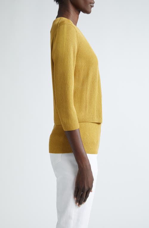 Shop Lafayette 148 New York Open Front Crop Cardigan In Desert Grass